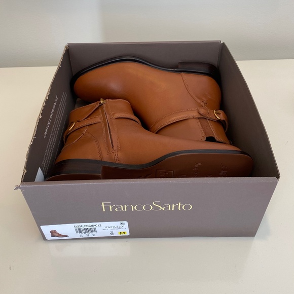 *NWOT* Franco Sarto Elese Bootie - Cognac - Sz 6 - Picture 15 of 15